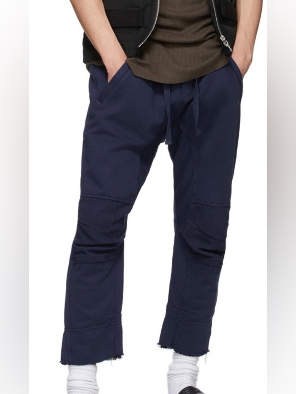 Haider Ackermann Navy Moonshape Lounge Pants small